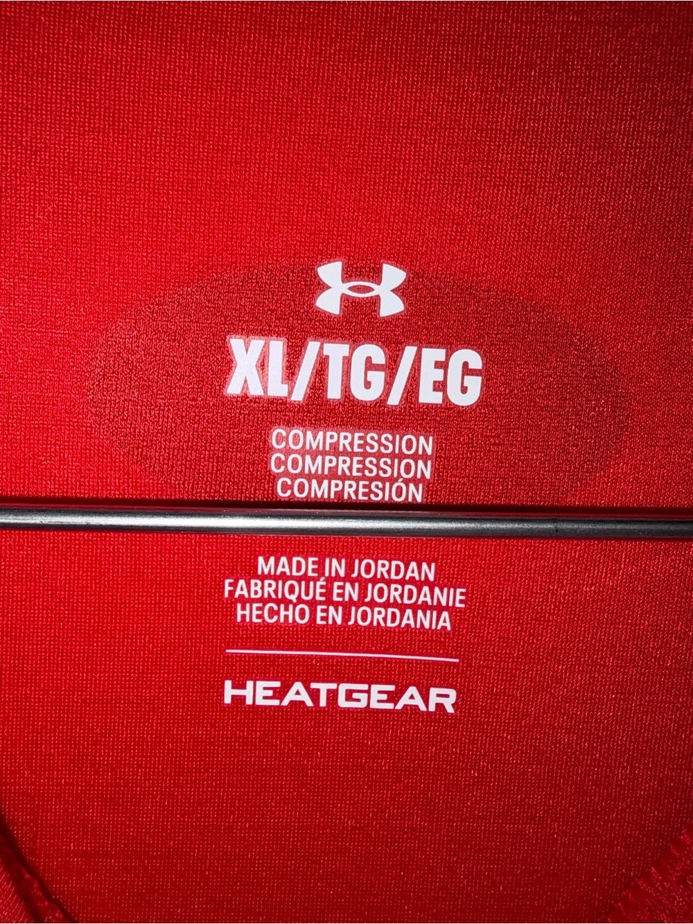 Under Armour Red Long-Sleeve HeatGear Crew - Picture 3 of 10